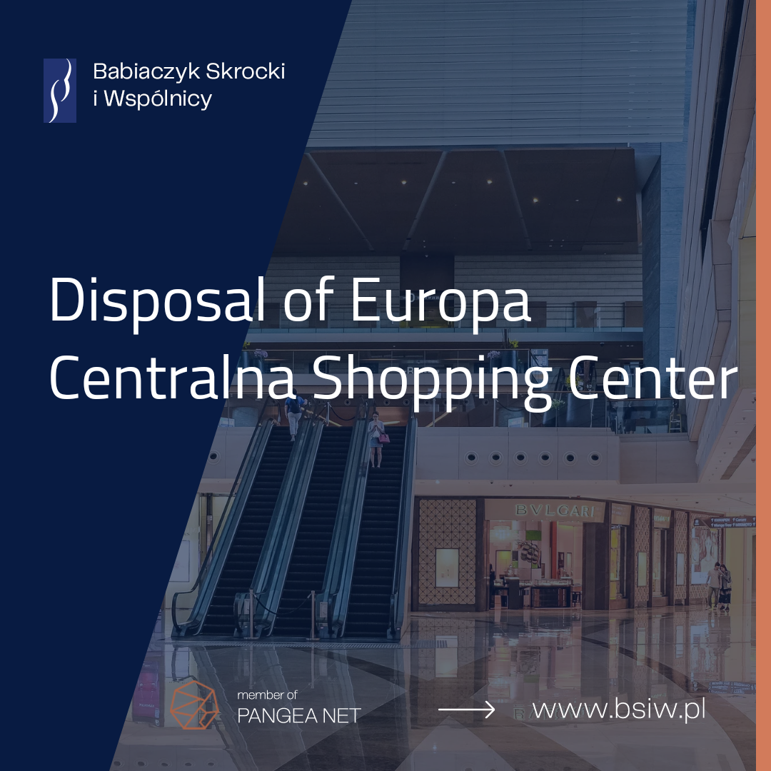 Disposal of Europa Centralna Shopping Center