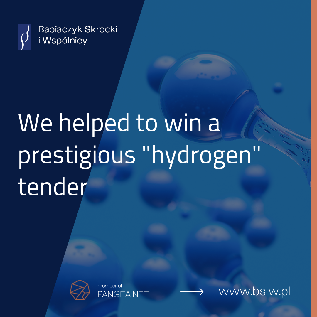 We helped to win a prestigious “hydrogen” tender