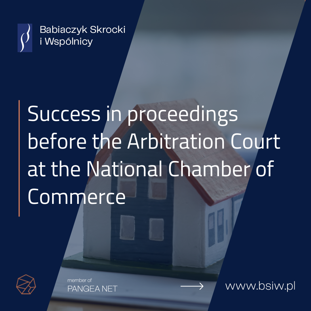 Success in proceedings before the Arbitration Court at the National Chamber of Commerce
