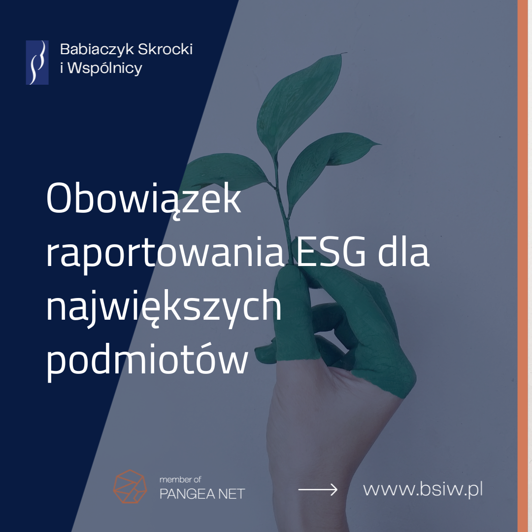 Obowiązek raportowania ESG dla największych podmiotów