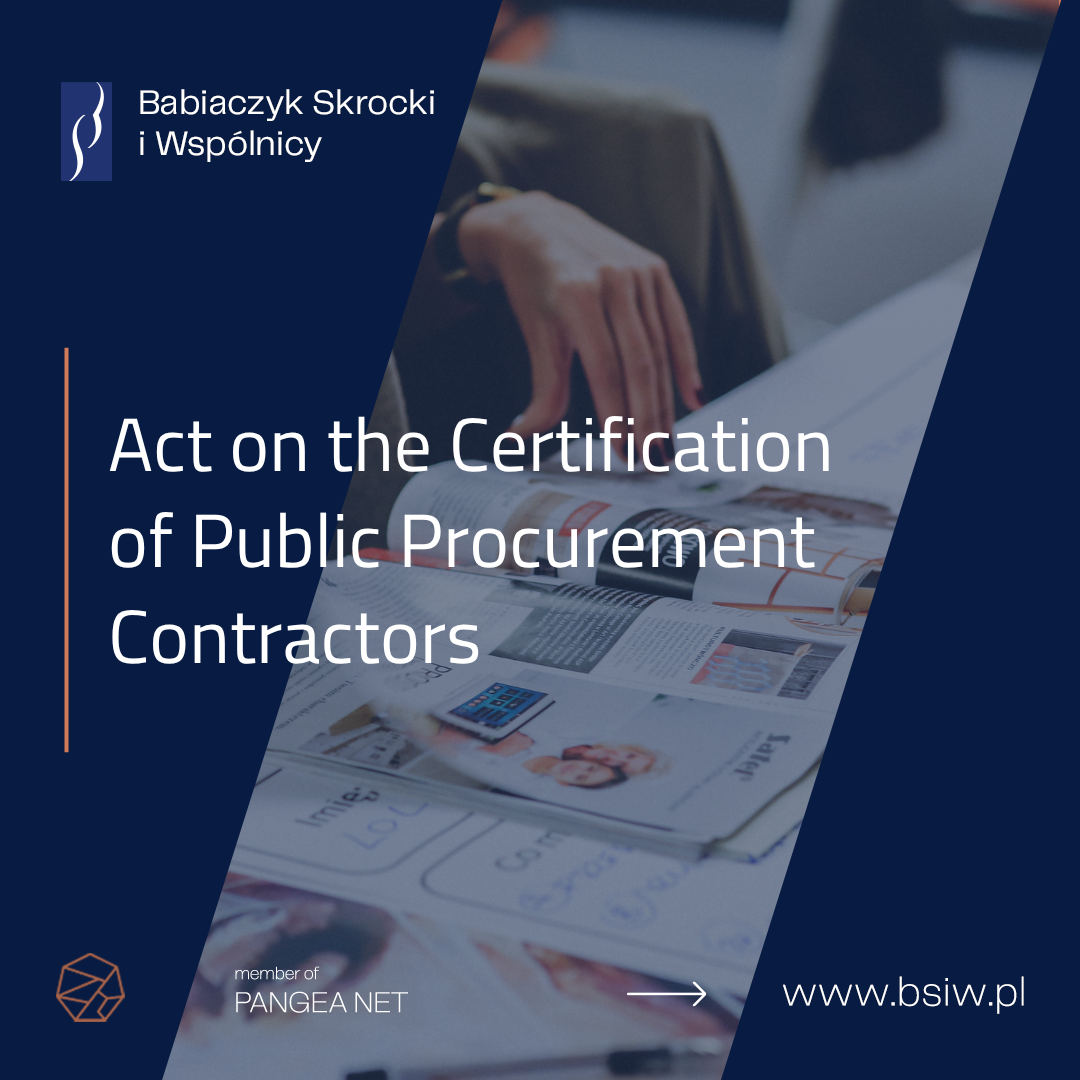 Act on the Certification of Public Procurement Contractors