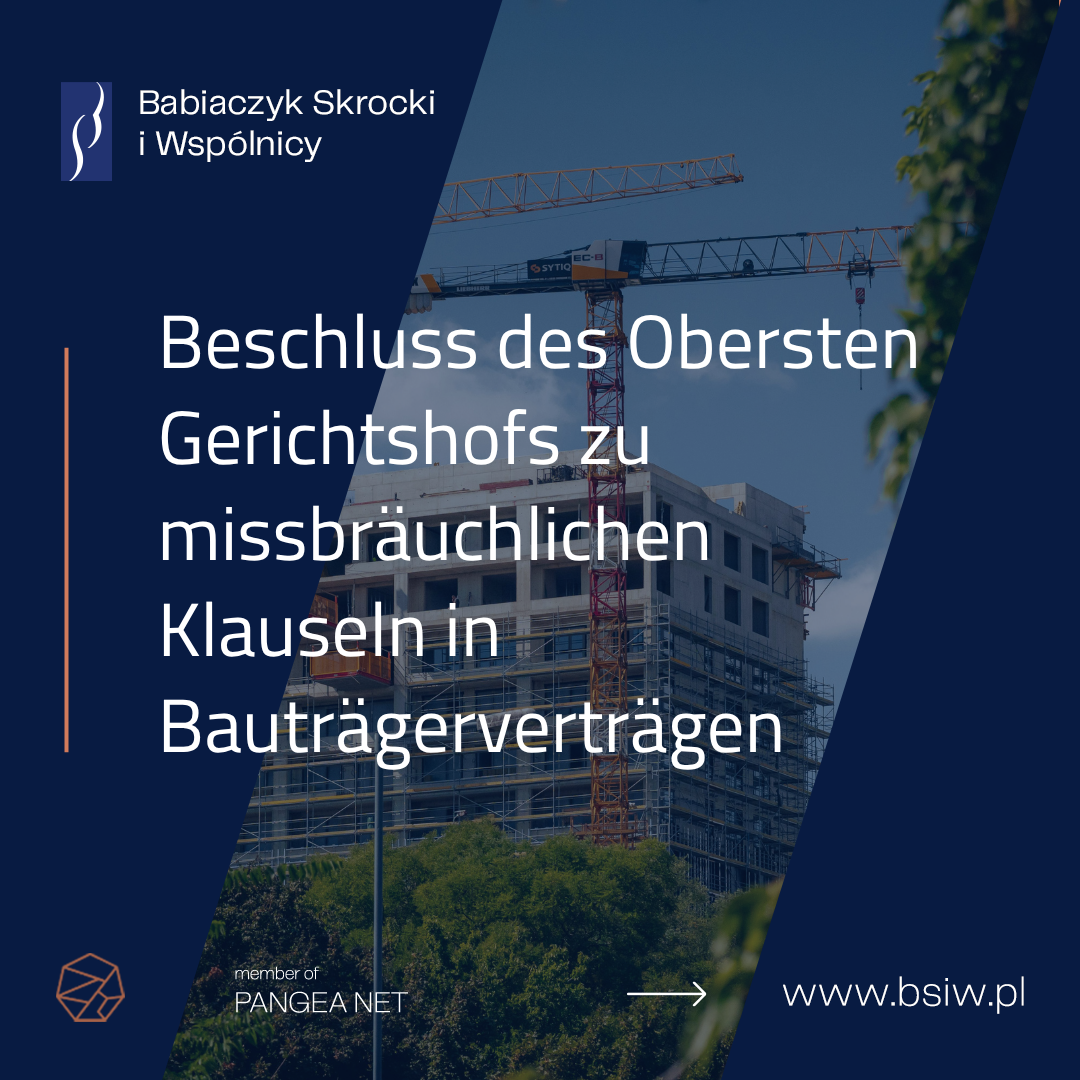 Beschluss des Obersten Gerichtshofs zu missbräuchlichen Klauseln in Bauträgerverträgen
