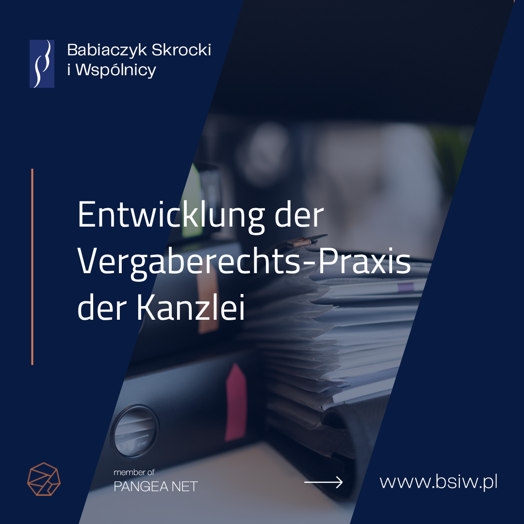 Entwicklung der Vergaberechts-Praxis der Kanzlei