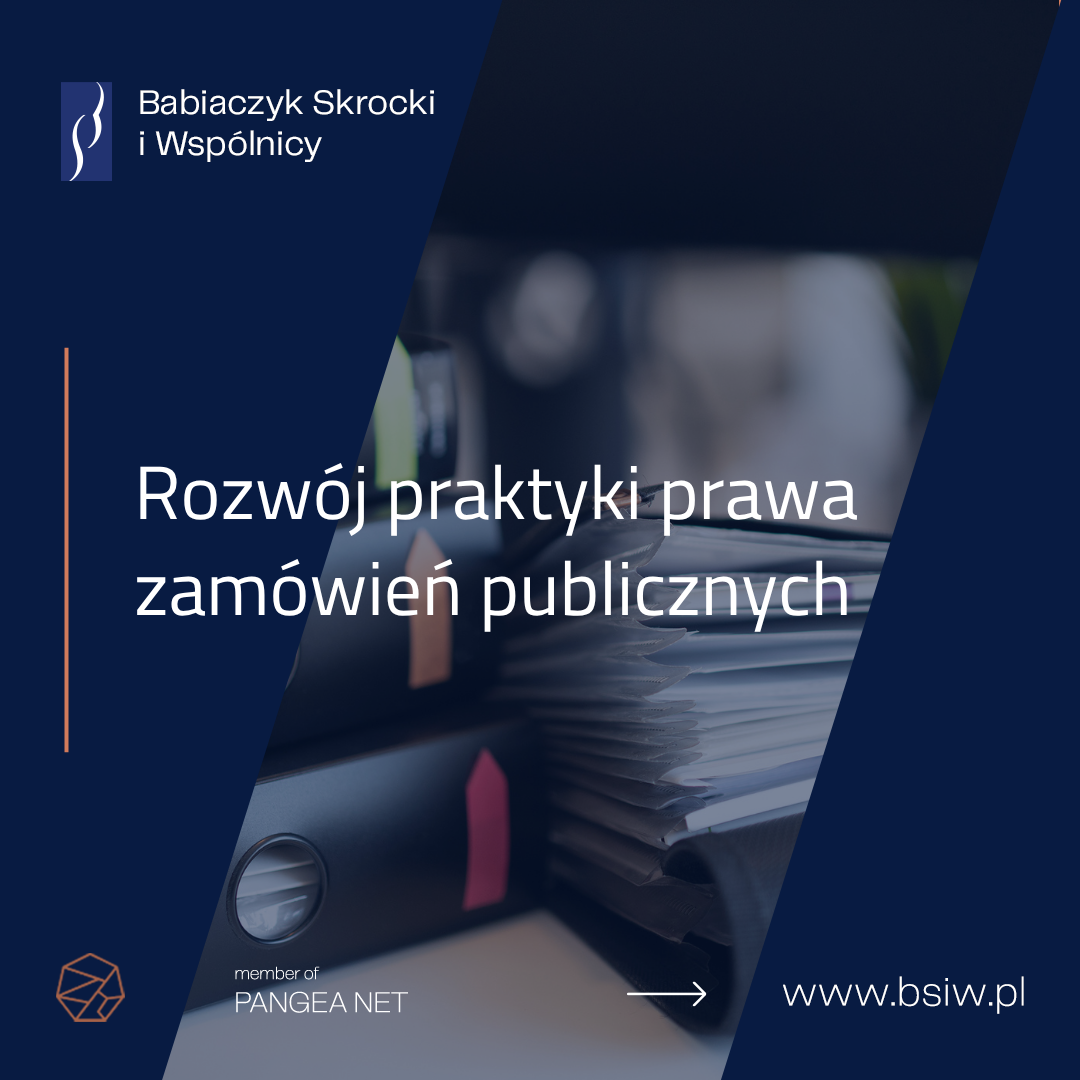 Rozwój praktyki prawa zamówień publicznych Kancelarii