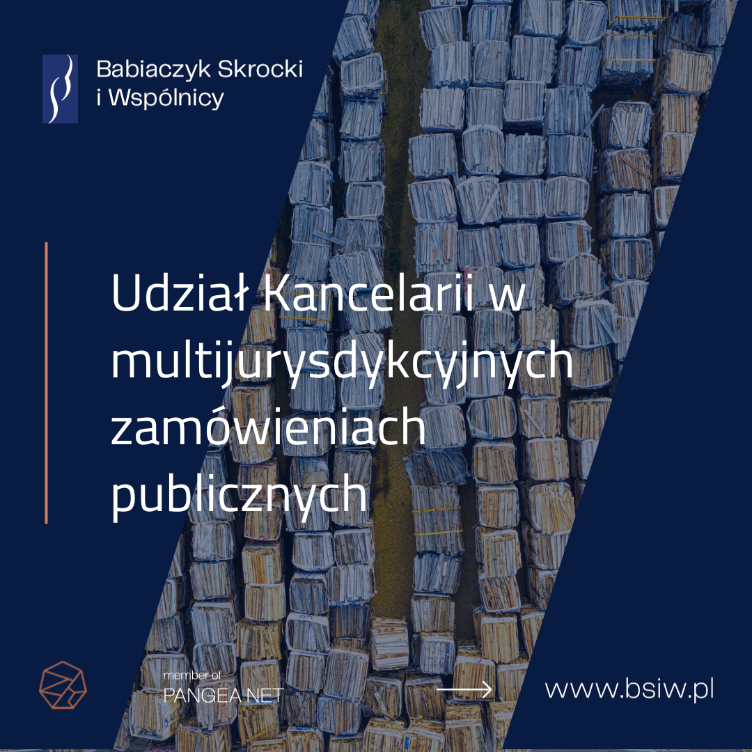 Udział Kancelarii w multijurysdykcyjnych zamówieniach publicznych