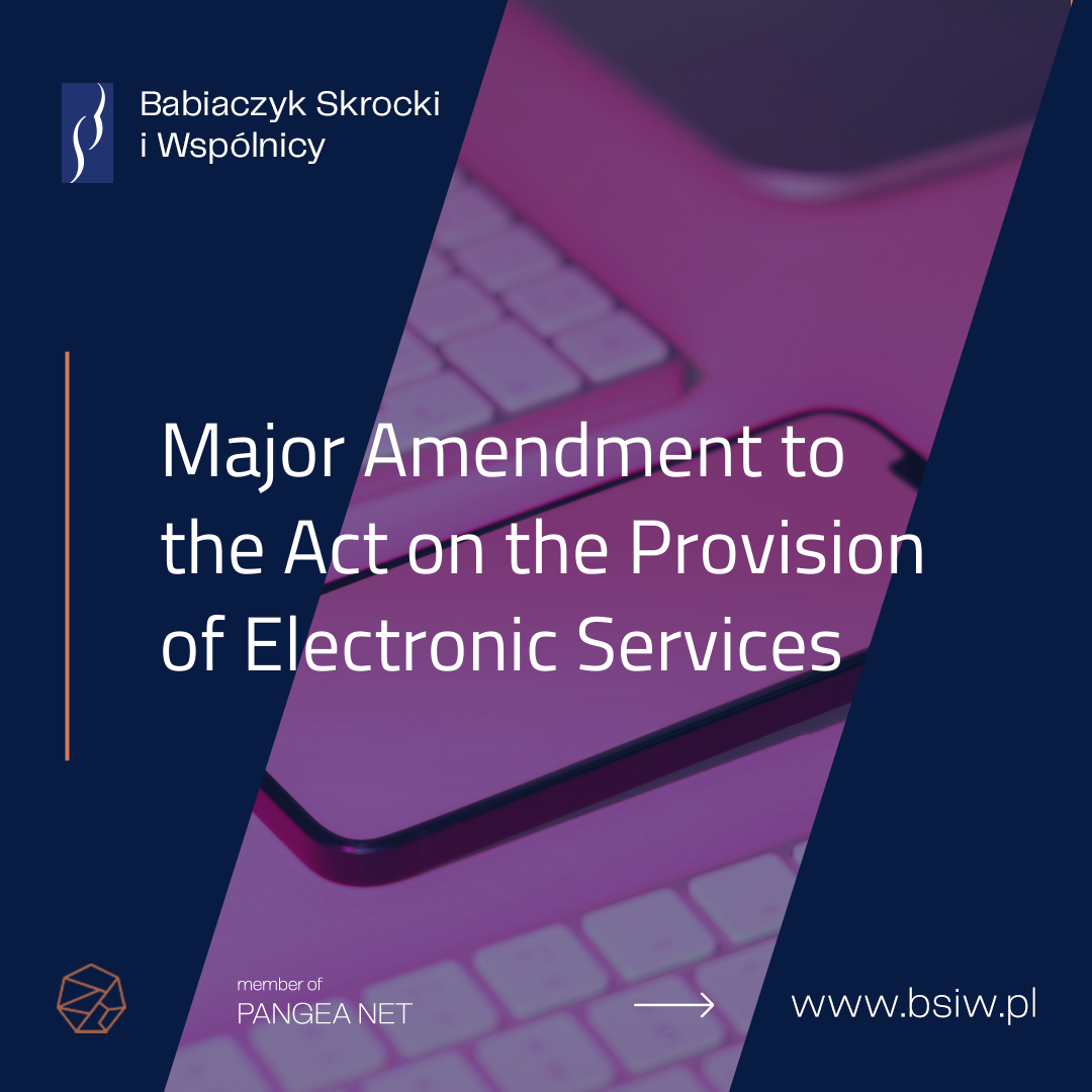 Major Amendment to the Act on the Provision of Electronic Services