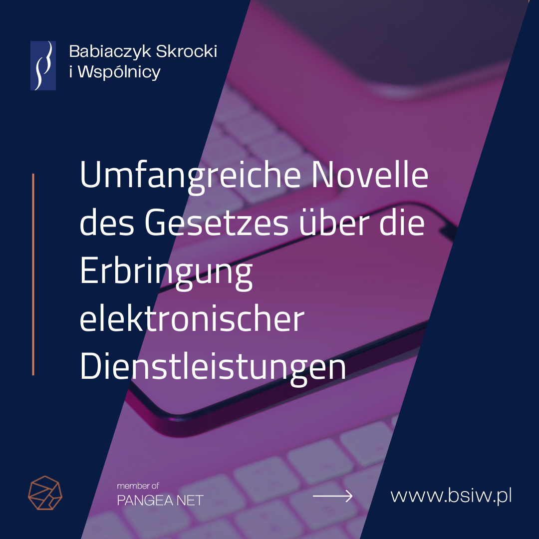 Umfangreiche Novelle des Gesetzes über die Erbringung elektronischer Dienstleistungen